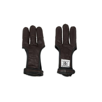 Buck Trail Brown Leather Full Palm Glove