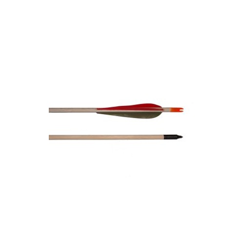 Traditional Wood Arrows 12PK [Dia: 11/32"] [Feathers? No] [Vane: 2 Inch]