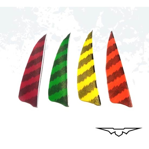 Black Eagle 3" Shield Cut Feather 36PK [Colour: Solid Black]