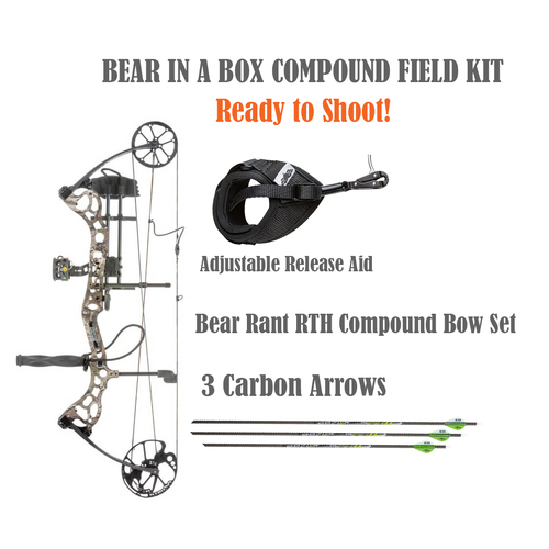 Bear Rant Field Ready Compound Bow Kit