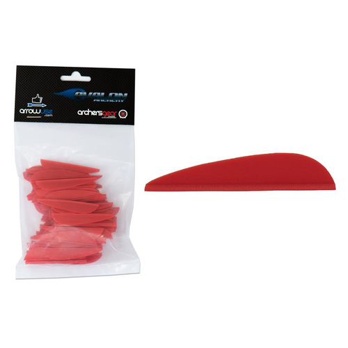 Tyro Vanes 2.0" Red 100PK
