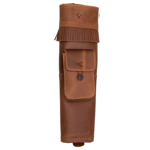 Traditional Brown Leather Back Quiver