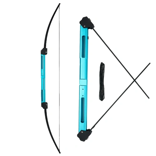 Compact Folding Survival Bow[Colour:Red][Poundage35lb]