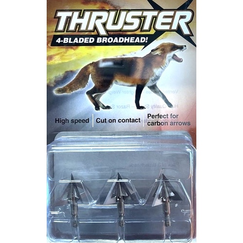 Thruster 4 Blade Broadhead 3pk